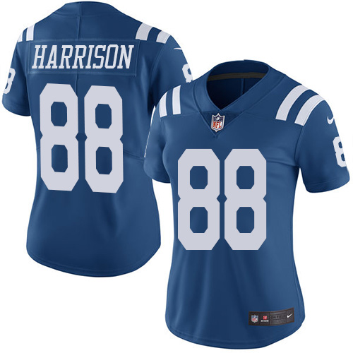 Indianapolis Colts #88 Limited Marvin Harrison Royal Blue Nike NFL Women Rush Vapor Untouchable jersey->indianapolis colts->NFL Jersey